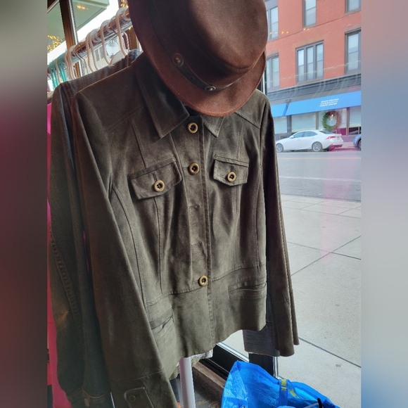 LOFT Jackets & Blazers - Suede jacket, size 6